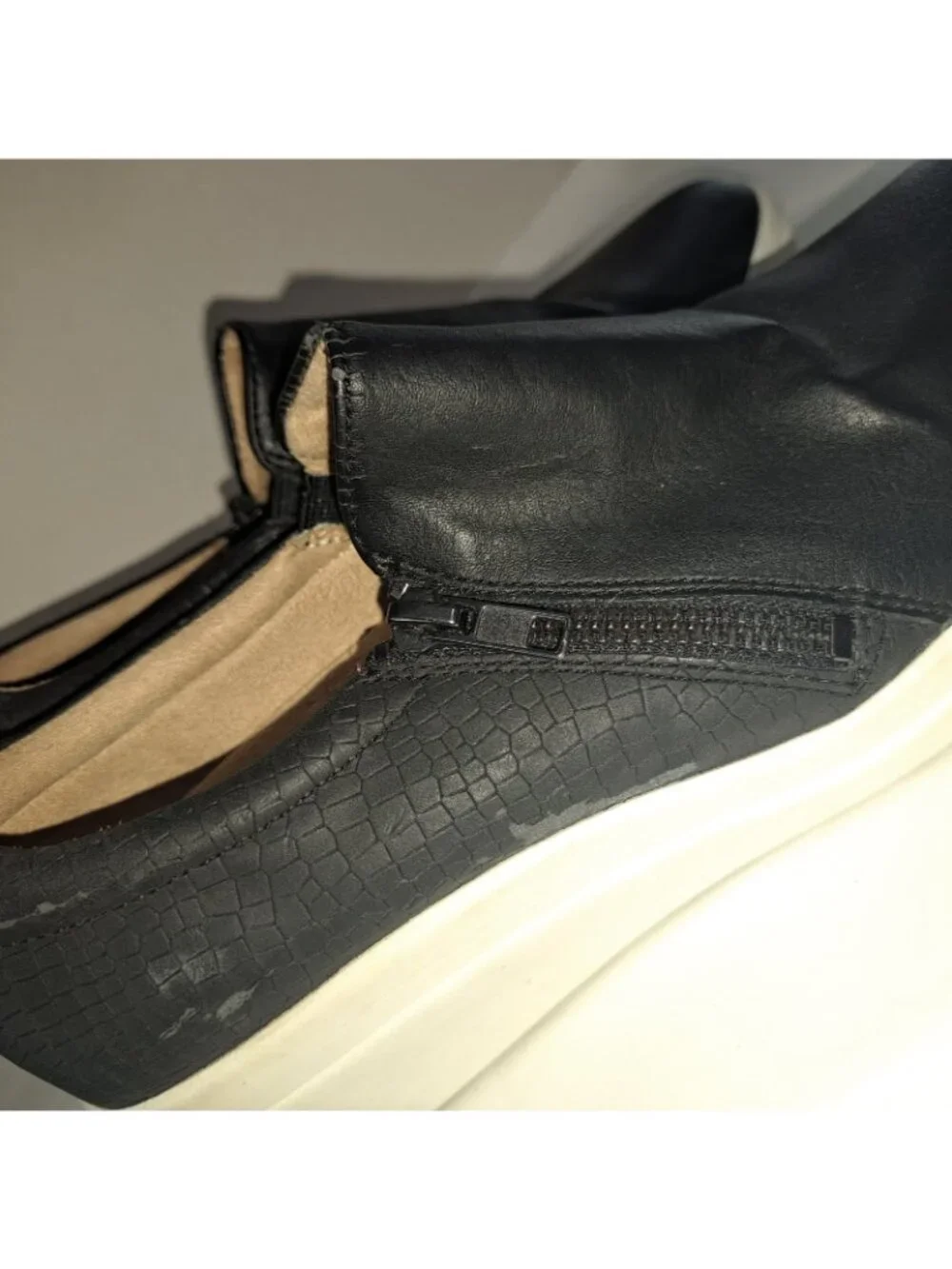 Naturalizer Women's 9 Sierra Black Faux Leather 2.25